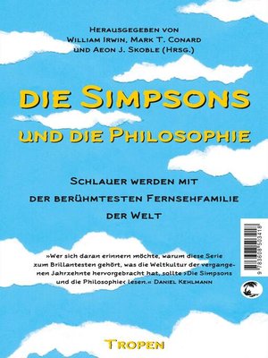 cover image of Die Simpsons und die Philosophie